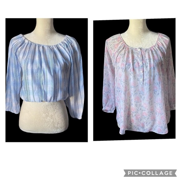 WOMENS SIZE SMALL-TWO TOPS BUNDLE-LAUREN CONRAD & COOL CHANGE - Picture 1 of 12